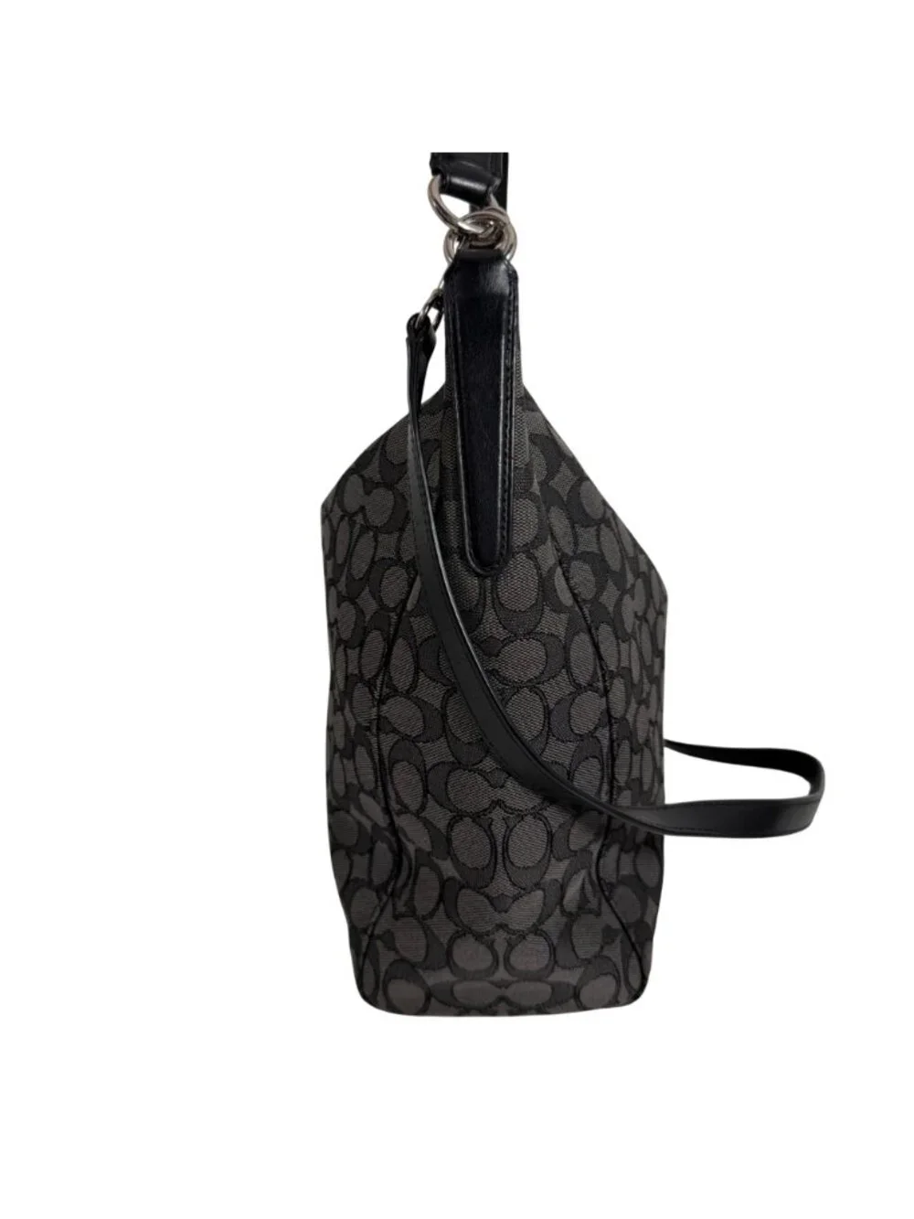 Coach Celeste Signature Jacquard Convertible Hobo Bag F58327 + Strap -No Tag EUC